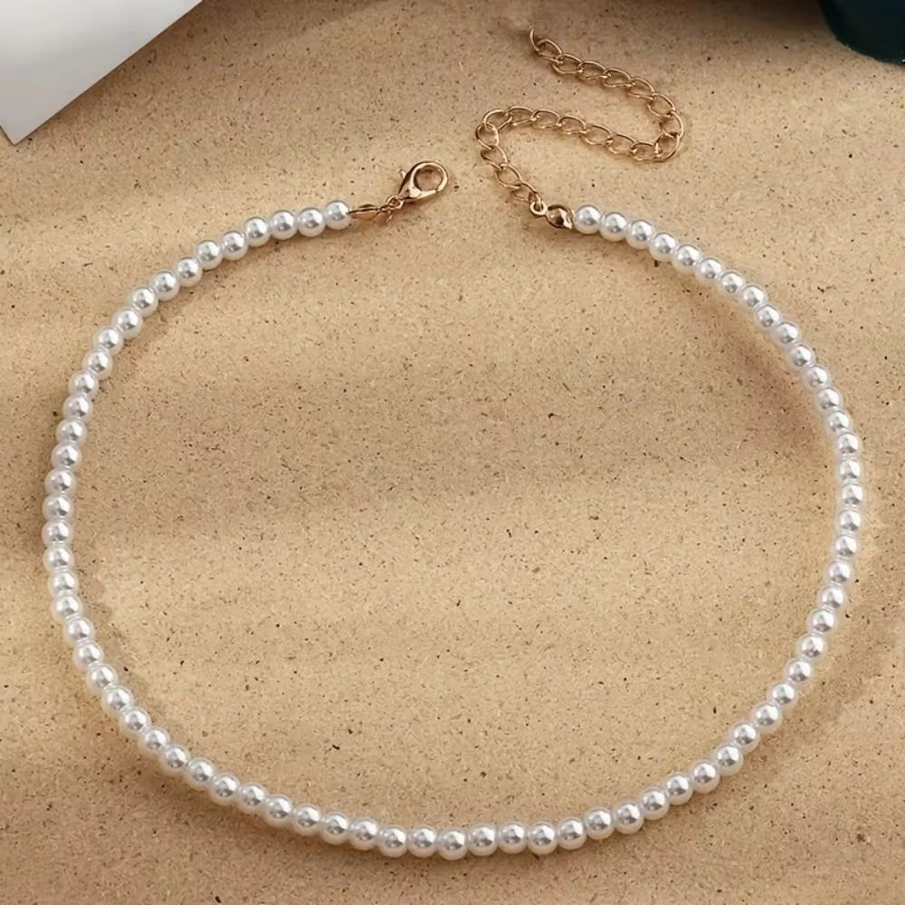 Arivellas™ | Simple Chain Necklace of imitation sötvattenspärla